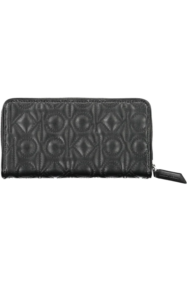 Calvin Klein Black Polyurethane Women Wallet
