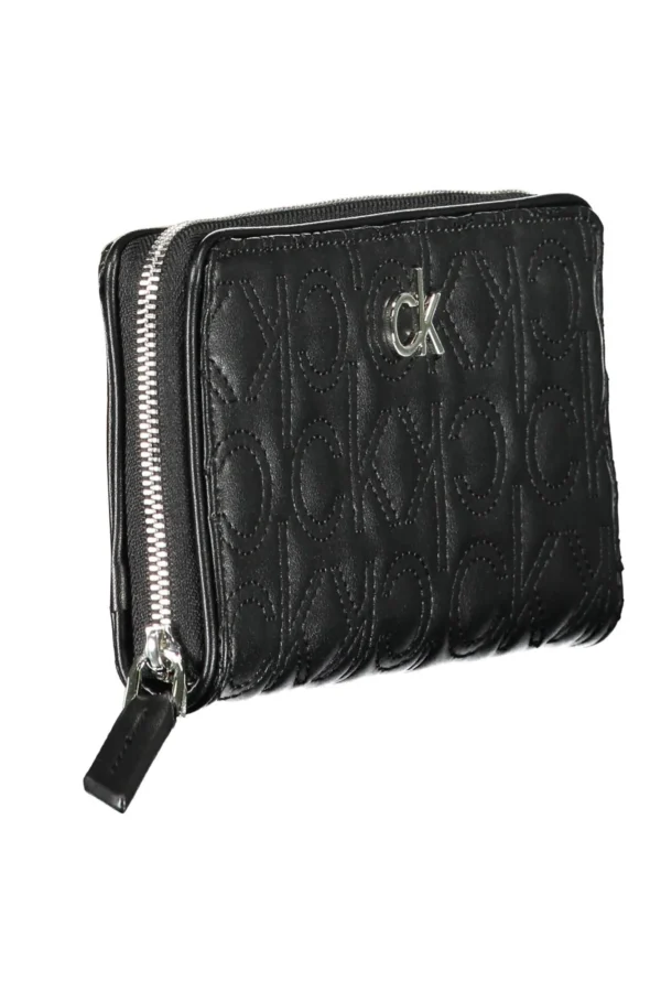 Calvin Klein Black Polyurethane Women Wallet