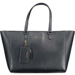 Tommy Hilfiger Black Polyurethane Women Handbag
