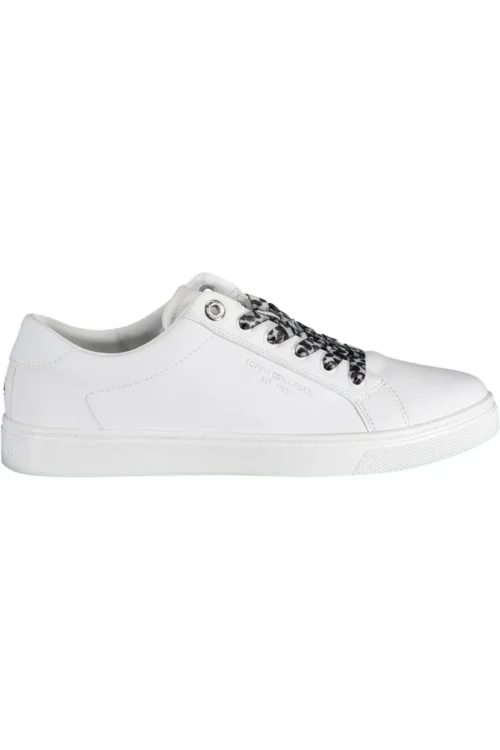 Tommy Hilfiger Women's White Polyester Women Sneaker