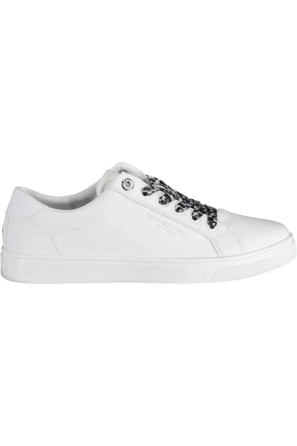 Tommy Hilfiger Women's White Polyester Women Sneaker