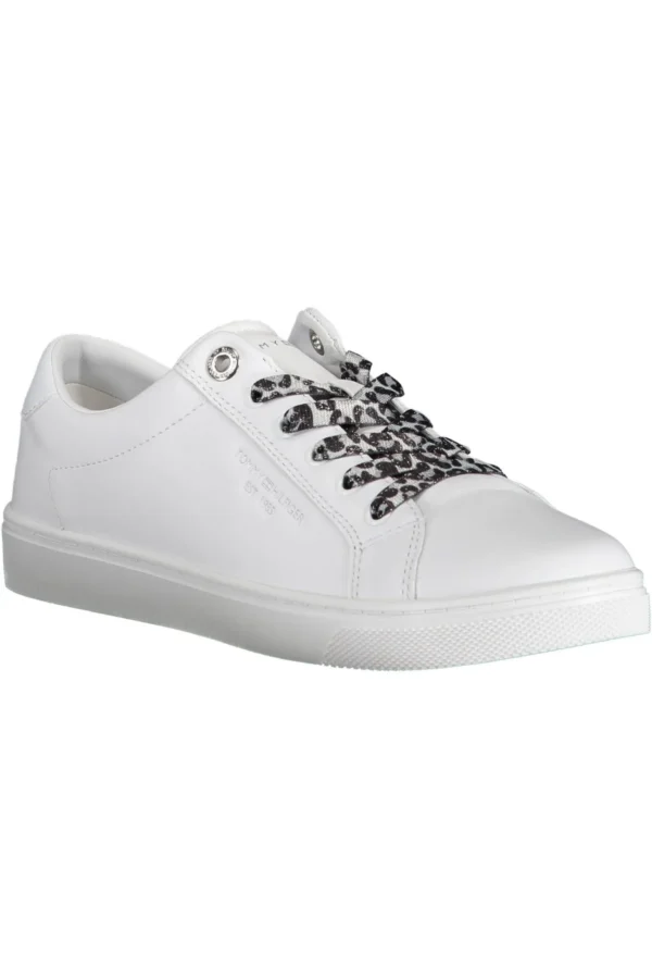 Tommy Hilfiger Women's White Polyester Women Sneaker