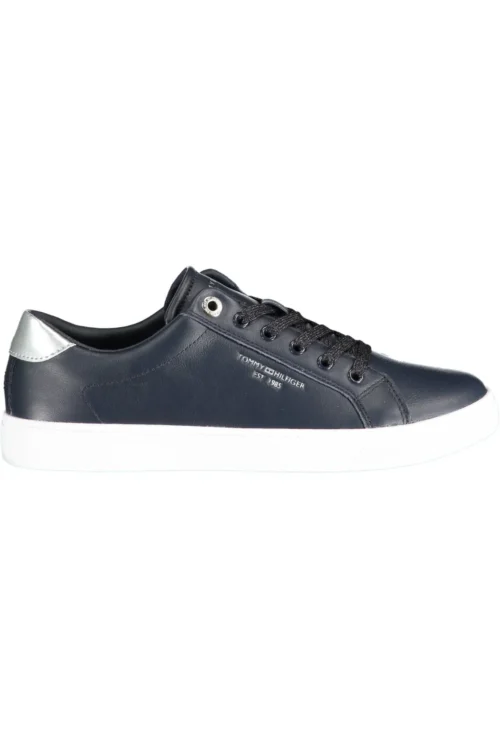 Tommy Hilfiger Women's Blue Leather Women Sneaker