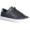 Tommy Hilfiger Women's Blue Leather Women Sneaker