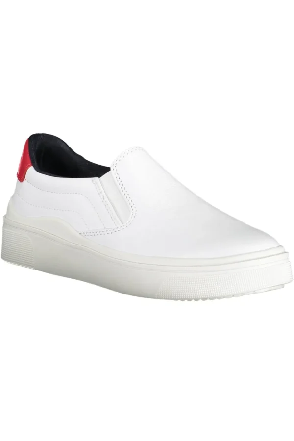 Tommy Hilfiger Women's White Polyester Women Sneaker