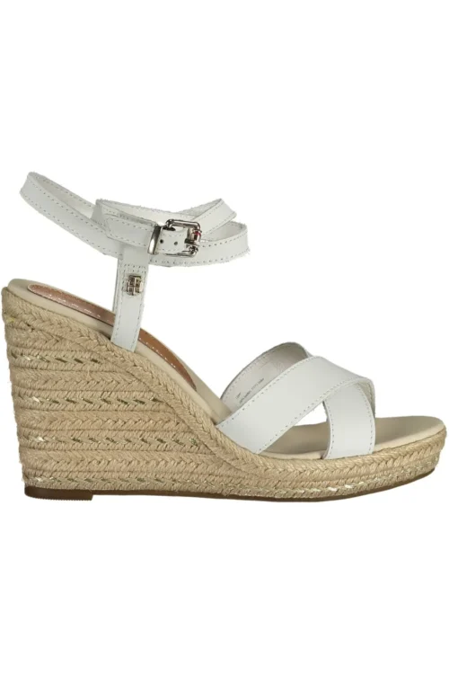 Tommy Hilfiger Women's White Polyester Women Sandal