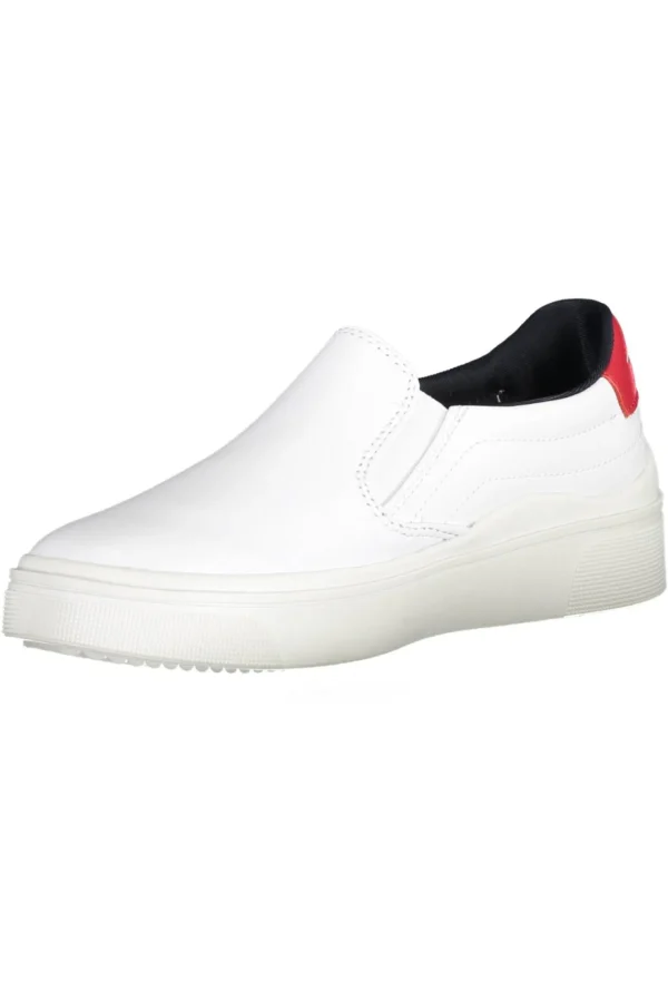 Tommy Hilfiger Women's White Polyester Women Sneaker