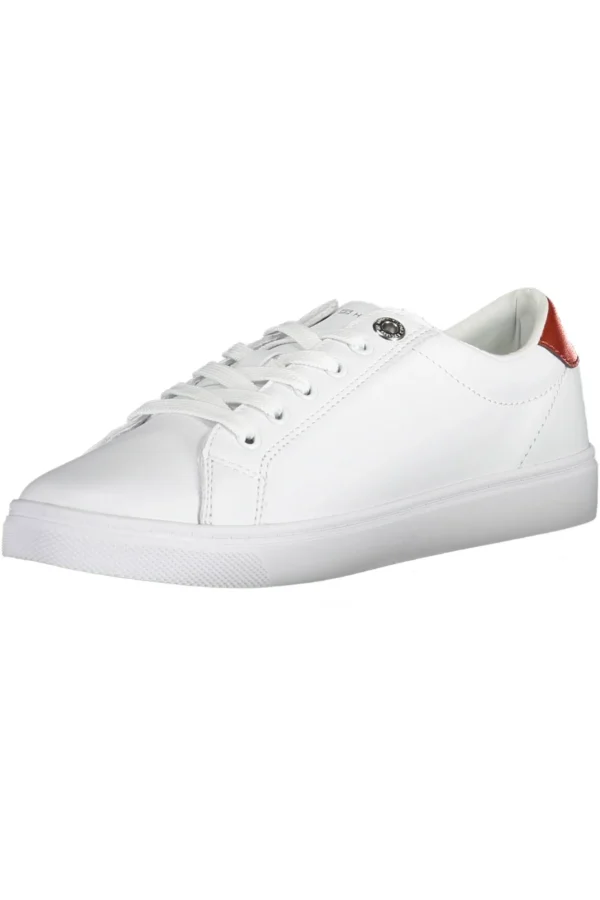 Tommy Hilfiger Women's White Polyester Women Sneaker
