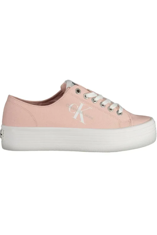 Calvin Klein Women's Pink Cotton Women Sneaker