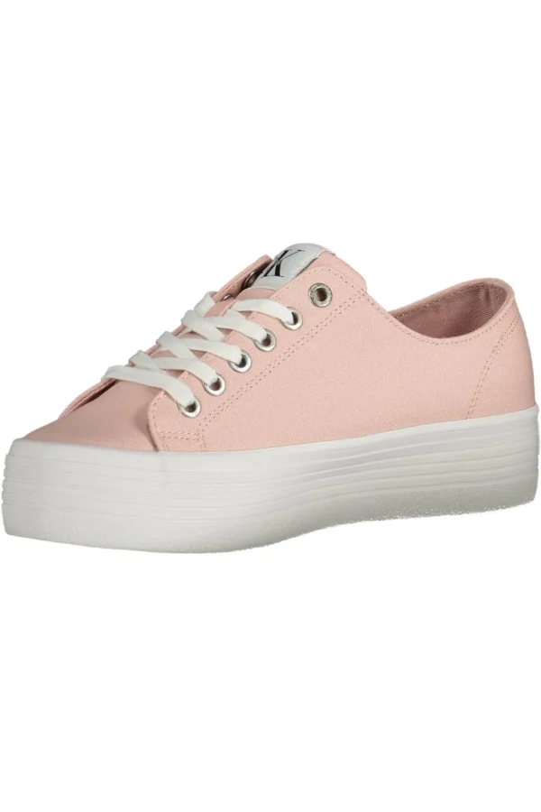 Calvin Klein Women's Pink Cotton Women Sneaker