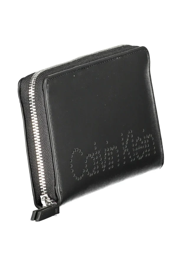 Calvin Klein Black Polyurethane Women Wallet