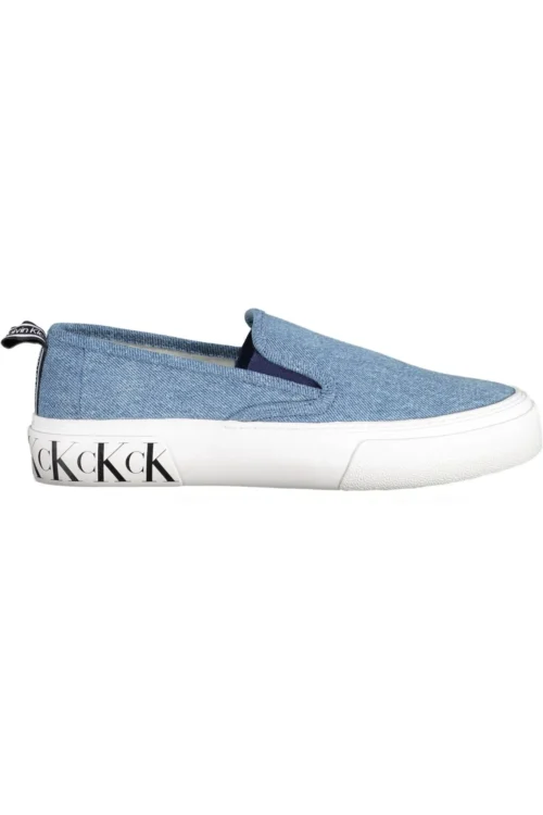Calvin Klein Women's Light Blue Cotton Women Sneaker