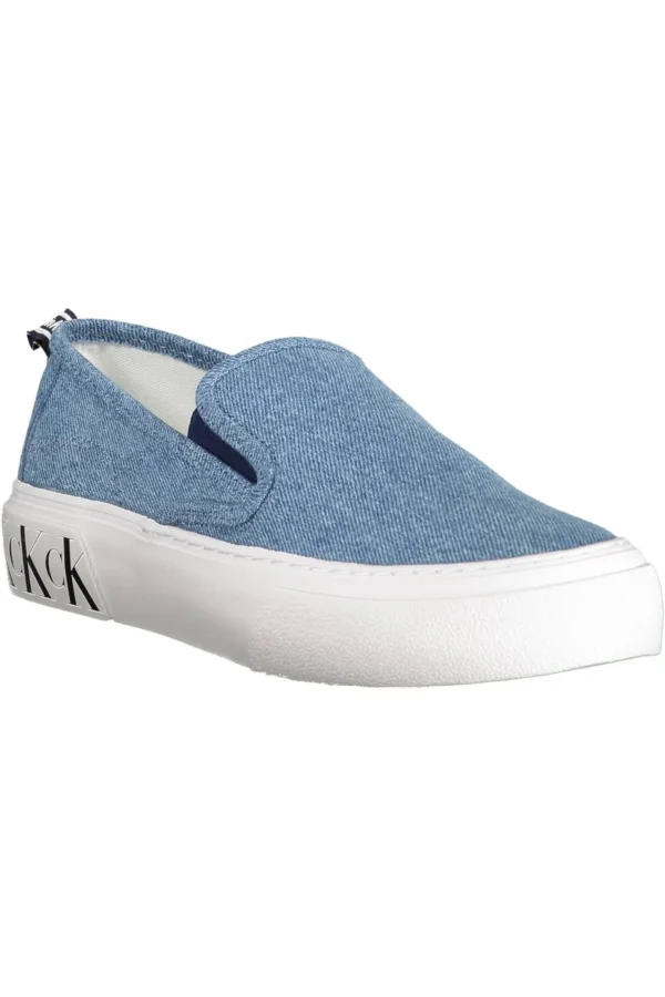 Calvin Klein Women's Light Blue Cotton Women Sneaker