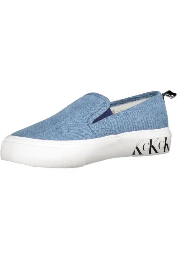 Calvin Klein Women's Light Blue Cotton Women Sneaker
