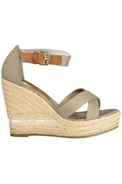U.S. POLO ASSN. Women's Beige Cotton Women Sandal