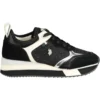 U.S. POLO ASSN. Women's Black Polyester Women Sneaker
