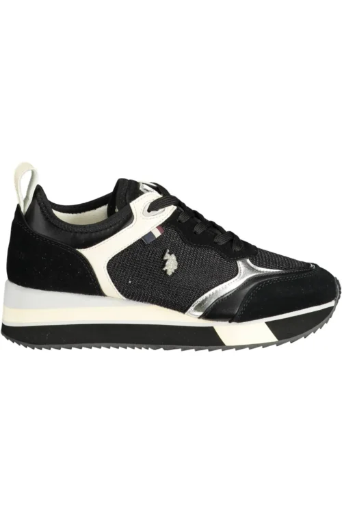 U.S. POLO ASSN. Women's Black Polyester Women Sneaker