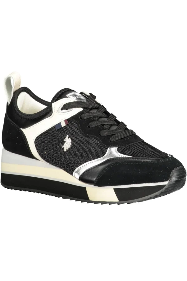 U.S. POLO ASSN. Women's Black Polyester Women Sneaker