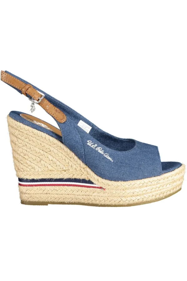 U.S. POLO ASSN. Women's Blue Cotton Women Sandal
