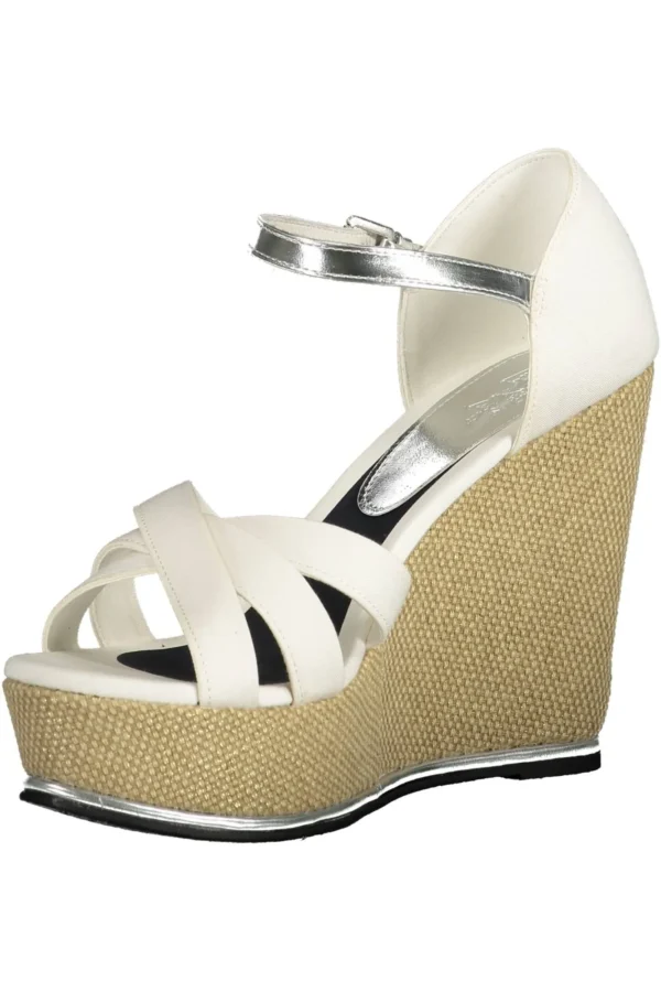 U.S. POLO ASSN. Women's White Cotton Women Sandal