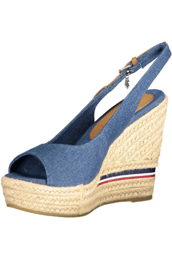 U.S. POLO ASSN. Women's Blue Cotton Women Sandal