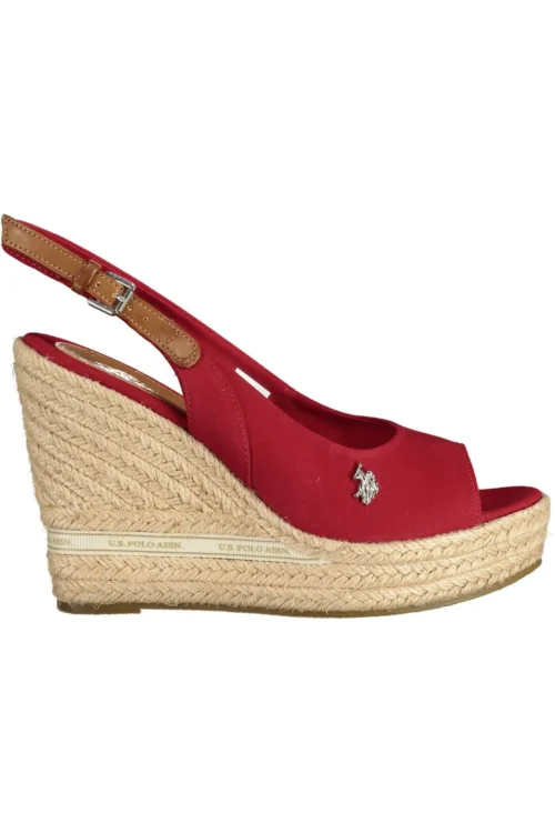U.S. POLO ASSN. Women's Red Cotton Women Sandal