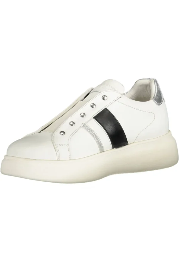 U.S. POLO ASSN. Women's White Leather Women Sneaker