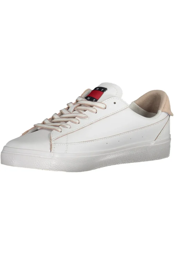 Tommy Hilfiger Women's White Polyester Women Sneaker