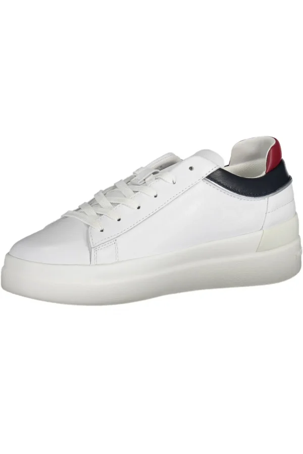 Tommy Hilfiger Women's White Leather Women Sneaker