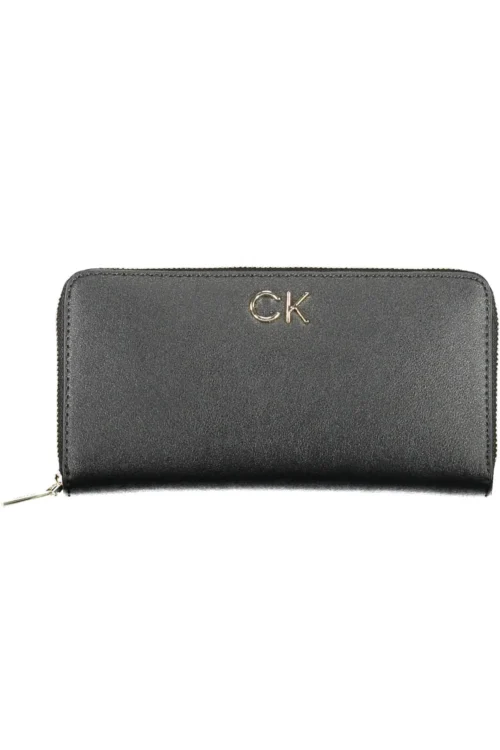 Calvin Klein Black Polyurethane Women Wallet