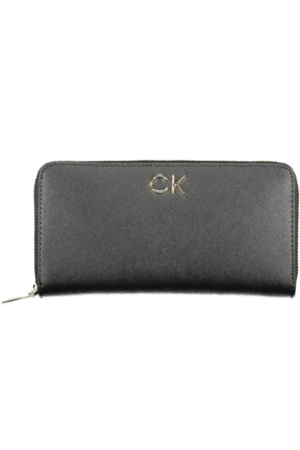 Calvin Klein Black Polyurethane Women Wallet