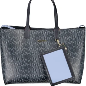 Guess Jeans Black Polyurethane Women Clutch