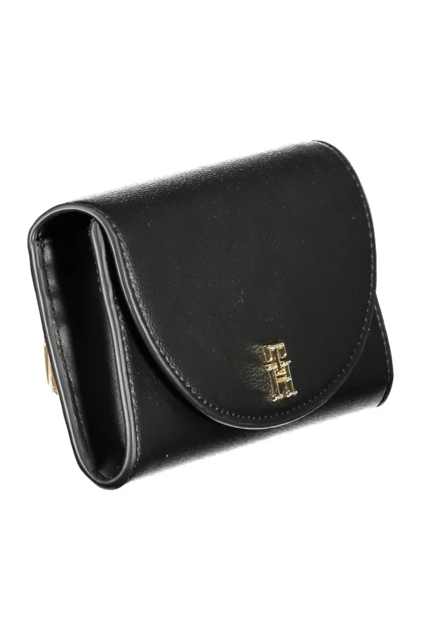Tommy Hilfiger Black Polyurethane Women Wallet