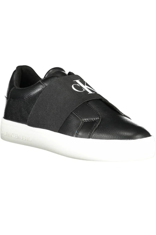 Calvin Klein Women's Black Leather Women Sneaker