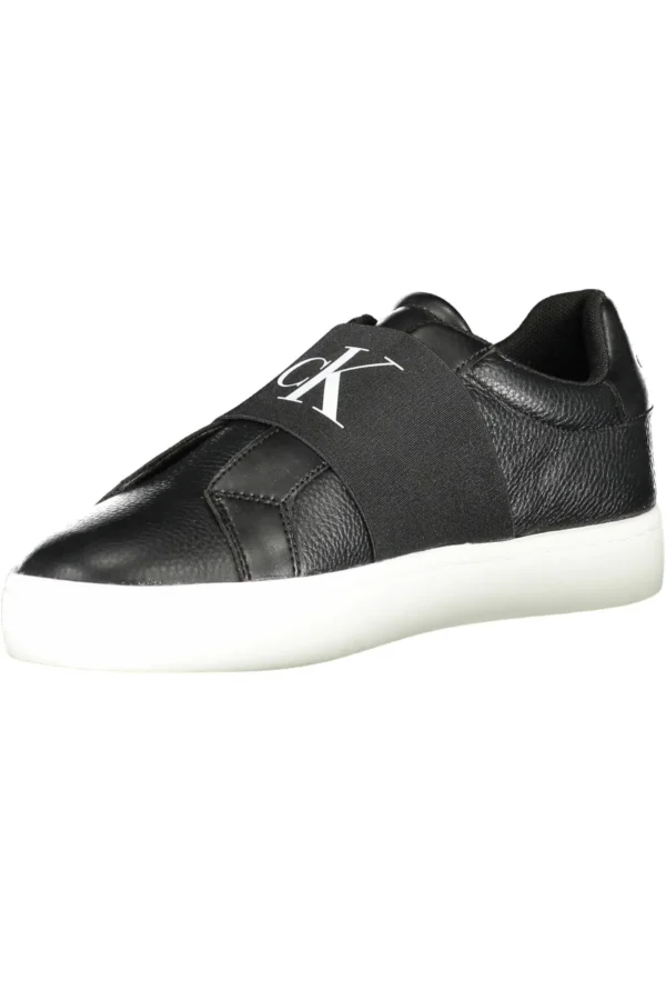 Calvin Klein Women's Black Leather Women Sneaker