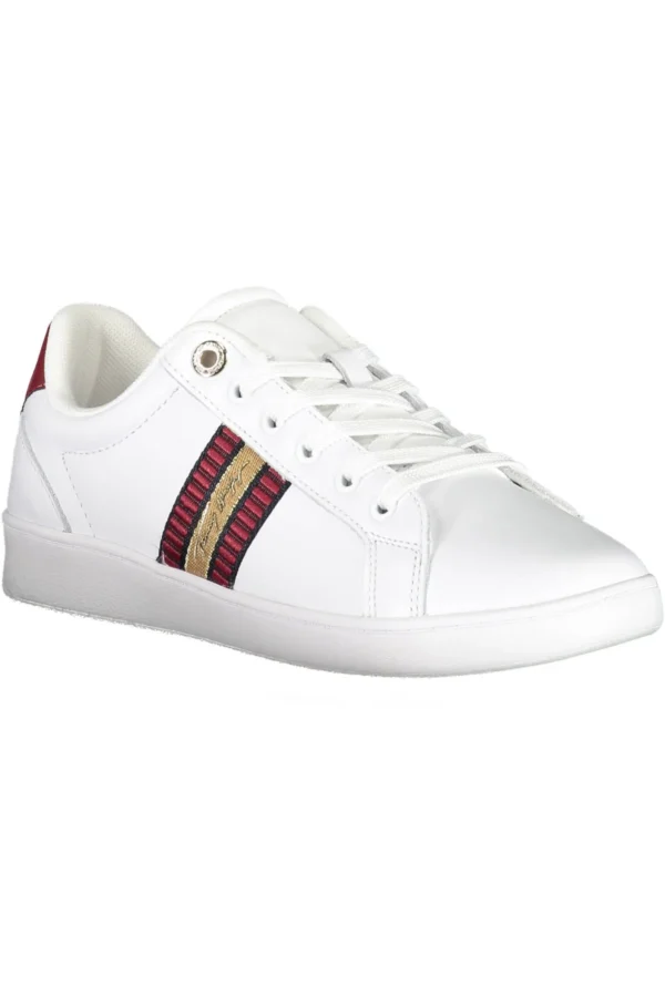 Tommy Hilfiger Women's White Leather Women Sneaker