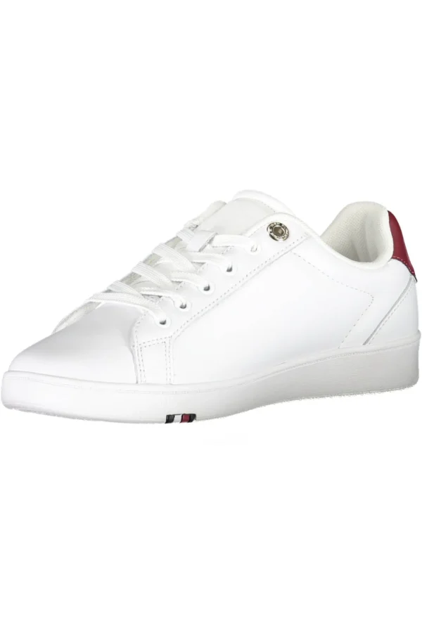Tommy Hilfiger Women's White Leather Women Sneaker
