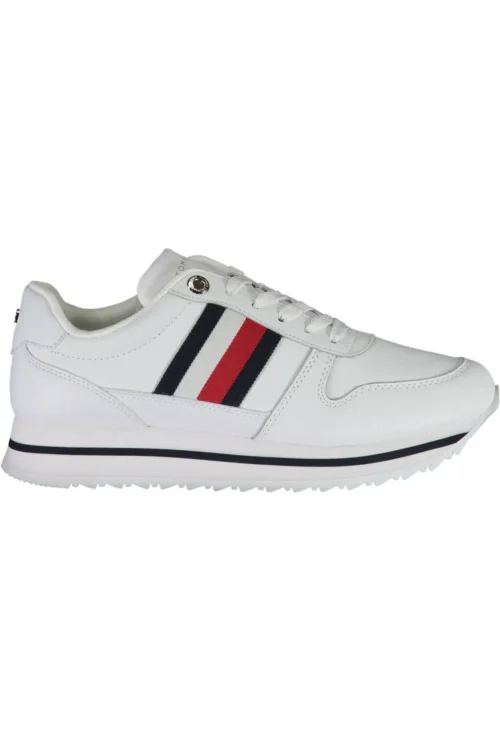 Tommy Hilfiger Women's White Polyester Women Sneaker