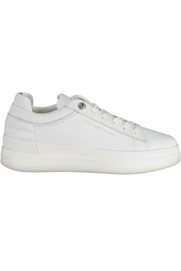 Tommy Hilfiger Women's White Polyester Women Sneaker