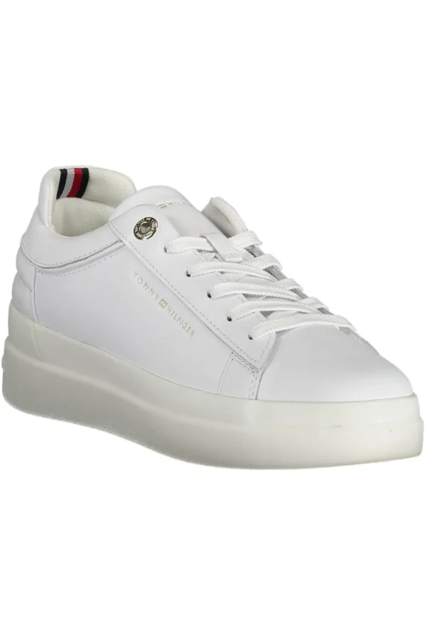 Tommy Hilfiger Women's White Polyester Women Sneaker