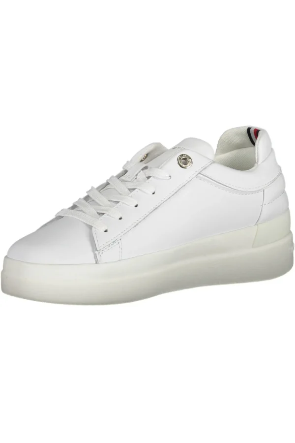 Tommy Hilfiger Women's White Polyester Women Sneaker