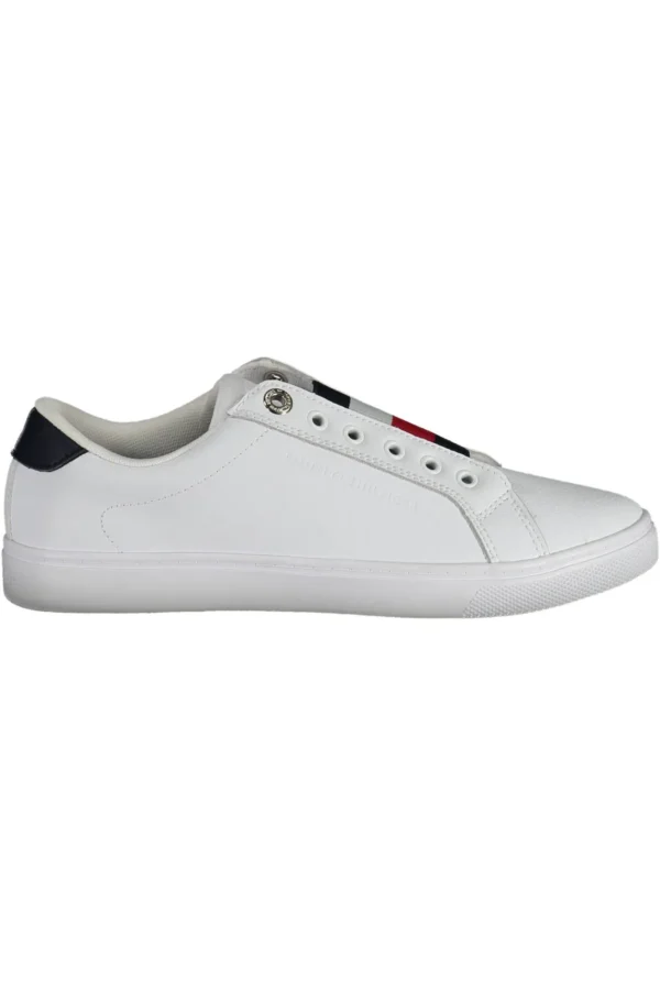 Tommy Hilfiger Women's White Leather Women Sneaker