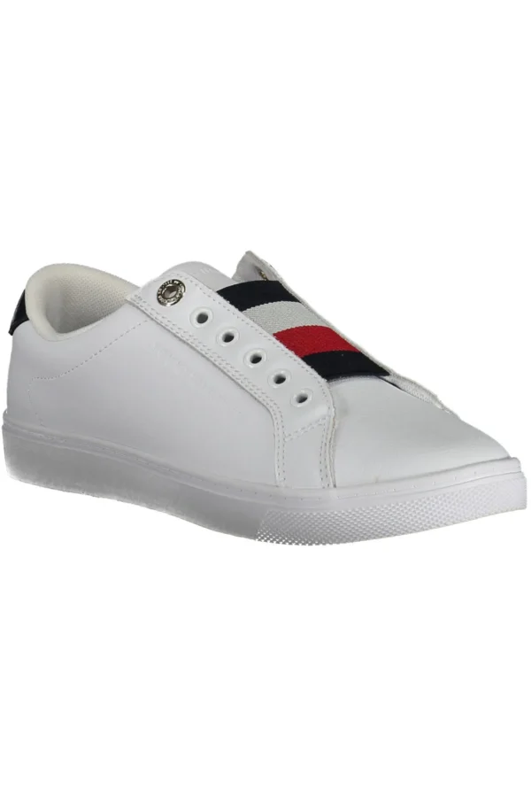 Tommy Hilfiger Women's White Leather Women Sneaker