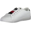 Tommy Hilfiger Women's White Leather Women Sneaker