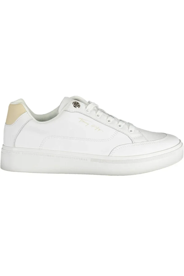 Tommy Hilfiger Women's White Polyester Women Sneaker
