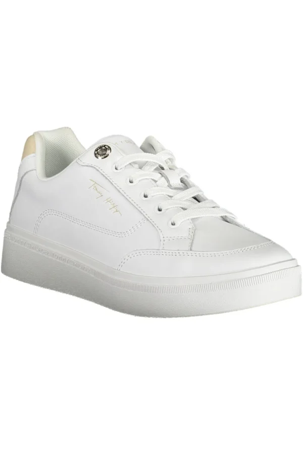 Tommy Hilfiger Women's White Polyester Women Sneaker