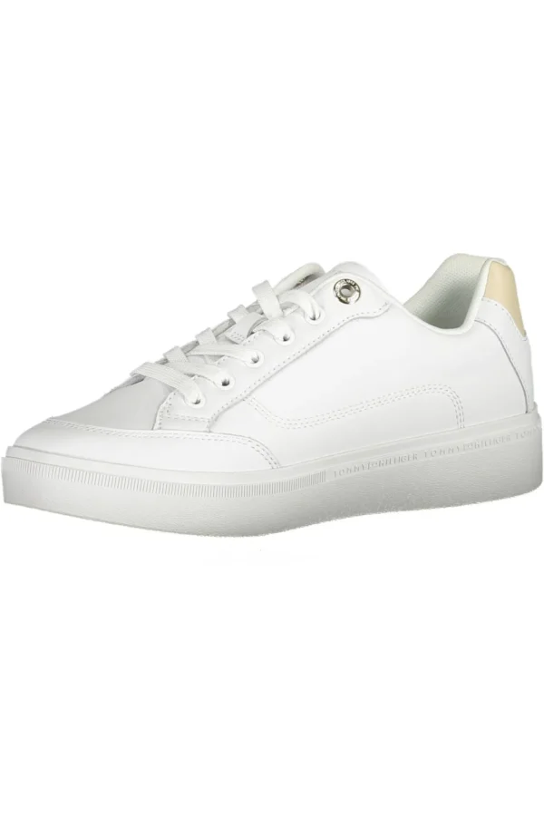 Tommy Hilfiger Women's White Polyester Women Sneaker