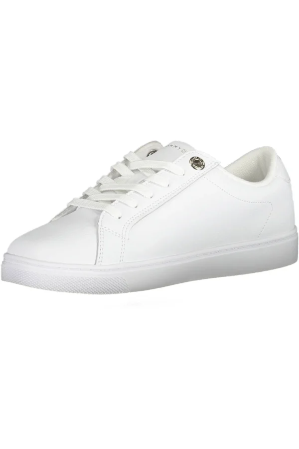 Tommy Hilfiger Women's White Leather Women Sneaker