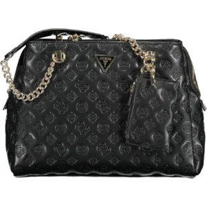 Tommy Hilfiger Black Polyurethane Women Handbag