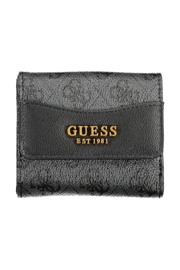 Guess Jeans Black Polyurethane Women Wallet